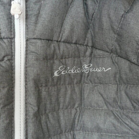 Eddie Bauer First Ascent Women's Goose Down Gray Quilted Puffer Jacket Size XS - Picture 4 of 8